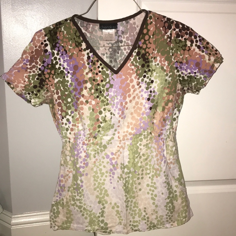 Cherokee Cute Green Scrub Set